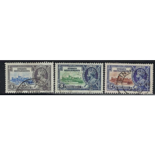 Straits Settlements 213-15 Used 1935 Part set (an4410)