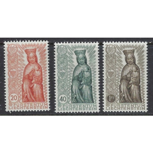 Liechtenstein 284-86 MNH 1954 Madonna (ap6679)
