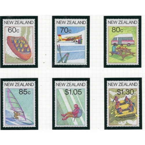 New Zealand 861-66 MNH 1987 Tourism (an2143)