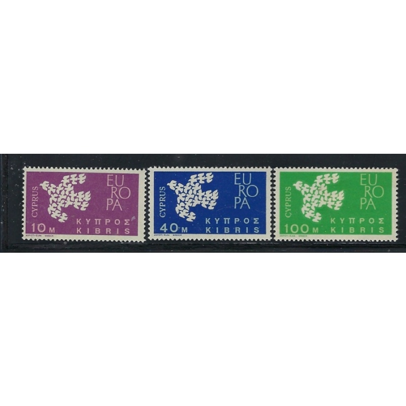 Cyprus 201-03 MH 1962 Europa (fe5158)