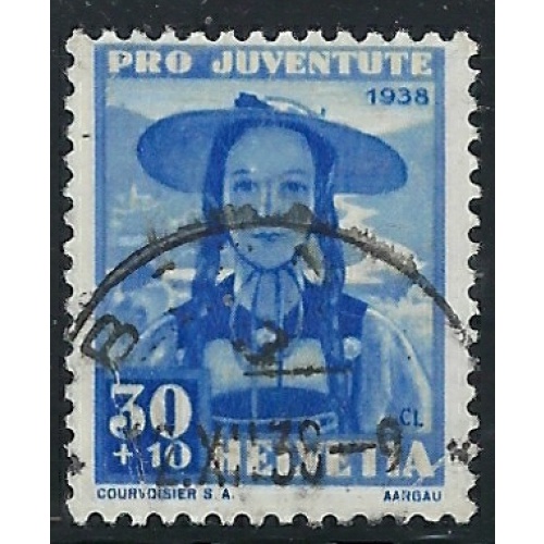 Switzerland B94 Used 1938 issue (fe6308)