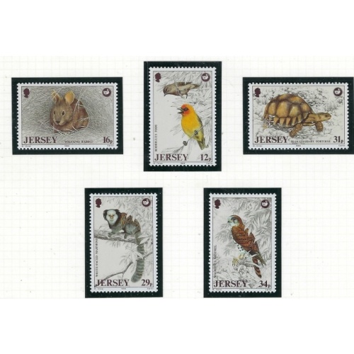 Jersey 456-60 MNH 1988 Wildlife Preservation (fe6651)