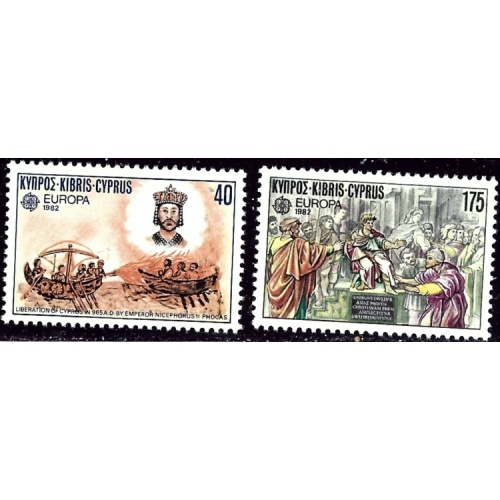 Cyprus 579-80 MNH 1982 Europa (ak5284)