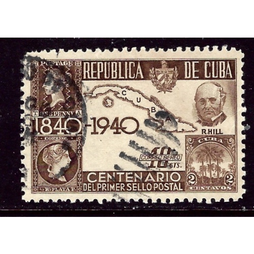 Cuba C32 Used 1940 issue  rounded corner    (ap6071)