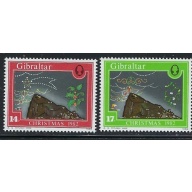 Gibraltar 441-42 MNH 1982 Christmas (fe4018)