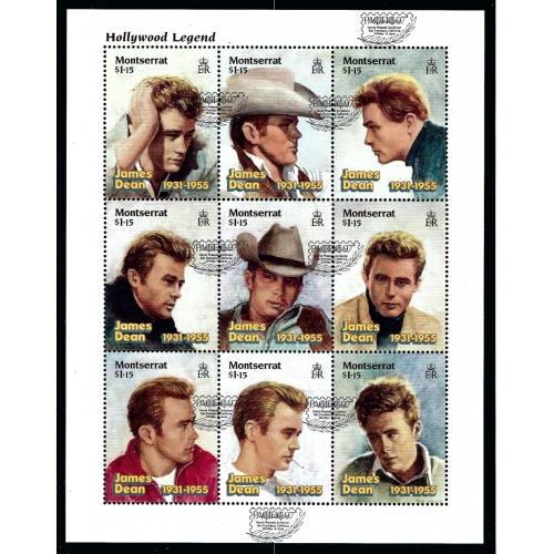 Montserrat 912 MNH 1996 James Dean sheet of 9    (KA)