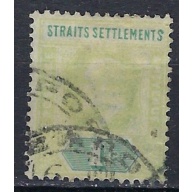 Straits Settlements 93 Used 1902 issue; somewhat faded (ak2333)