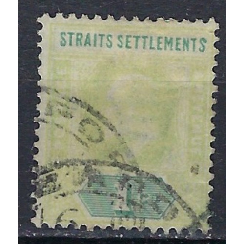 Straits Settlements 93 Used 1902 issue; somewhat faded (ak2333)