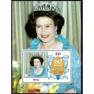 Nevis 476 MNH 1986 QEII 60th Birthday (ak2154)