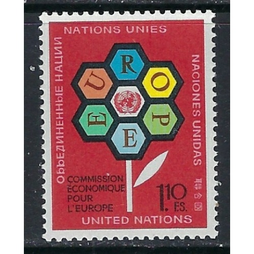 U.N. off in Geneva 27 MNH 1972 issue (ak4964)