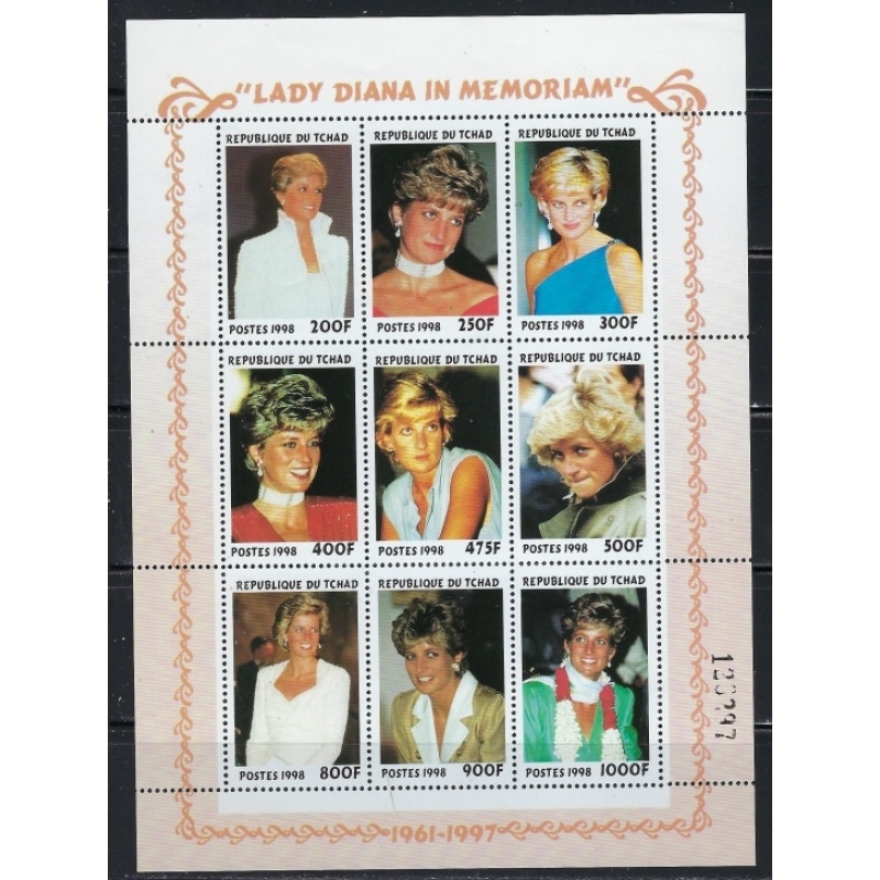 Chad 774 MNH 1999 Princess Diana Memorial (an5144)