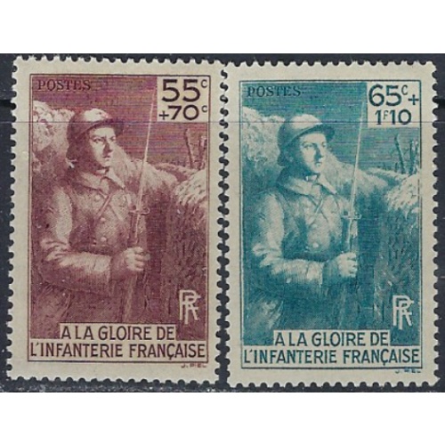 France B71-72 MH 1938 French Soldiers (ak6821)