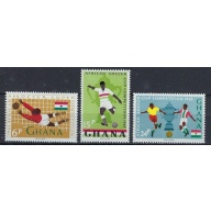 Ghana 233-35 MNH 1965 Soccer (mm1062)
