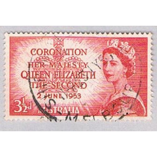 Australia 259 Used QEII Coronation 1 1953 (BP55422)