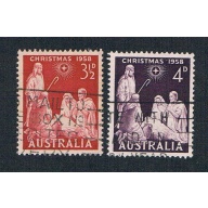 Australia 312-13 Used set Nativity 1 1958 (A0512)