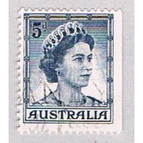 Australia 319 Used QEII Blue 5d 2 1959 (BP55705)