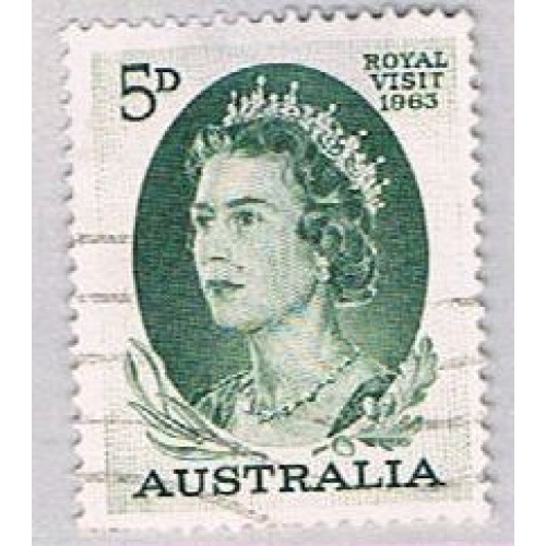 Australia 351 Used QEII Green 5d 1963 (BP55713)