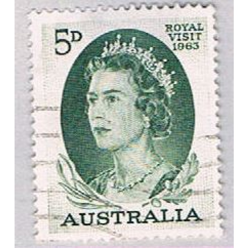 Australia 351 Used QEII Green 5d 1963 (BP55713)
