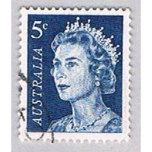 Australia 399 Used QEII Blue 5d 2 1966 (BP55709)