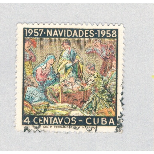 Cuba 589 Used Nativity 1957 (BP53003)