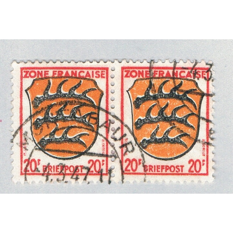 France 4N8 Used pair Arms 1945 (BP57016)