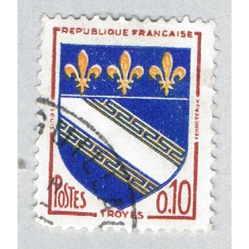 France 1041 Used Arms of Troyes 1962 (BP58027)