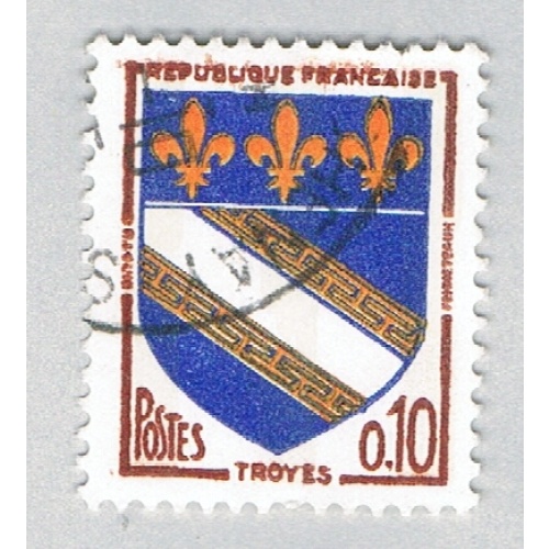 France 1041 Used Arms of Troyes 1 1962 (BP58028)
