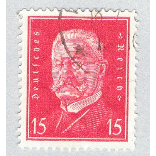 Germany 374 Used von Hindenburg 1 1928 (BP58312)
