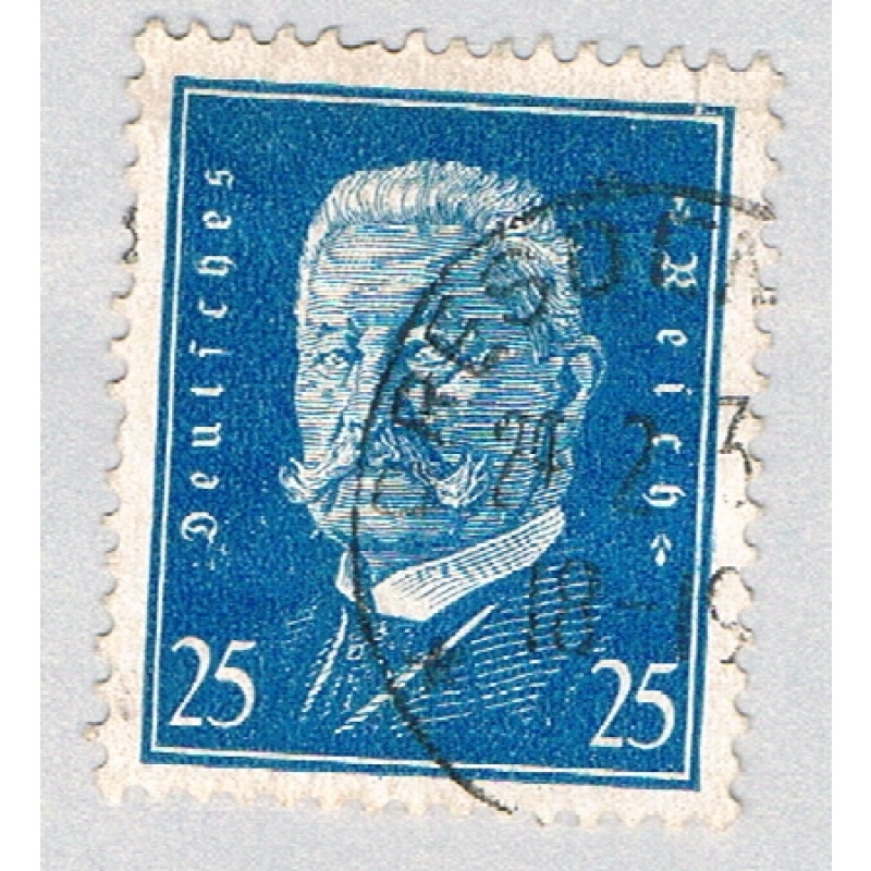 Germany 377 Used von Hindenburg 1 1928 (BP58326)