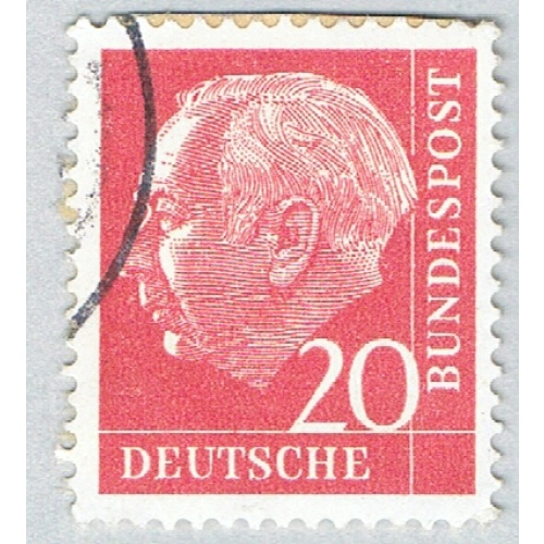 Germany 710 Used President Heuss 1 1954 (BP58522)