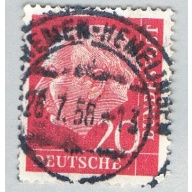Germany 710 Used President Heuss 1954 (BP58524)
