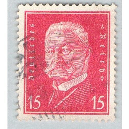 Germany 374 Used von Hindenburg 1928 (BP58723)