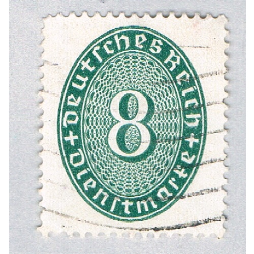 Germany O67 Used Numeral 8 1927 (BP58834)