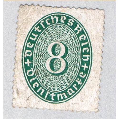 Germany O67 Used Numeral 8 1927 (BP58837)