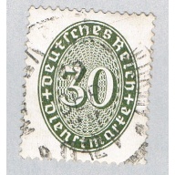 Germany O77 Used Numeral 30 2 1927 (BP59103)