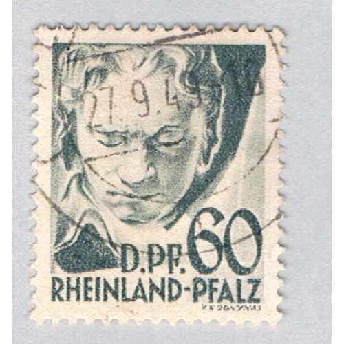 German Occupation 6N1 Used Beethoven 2 1947 (BP59134)
