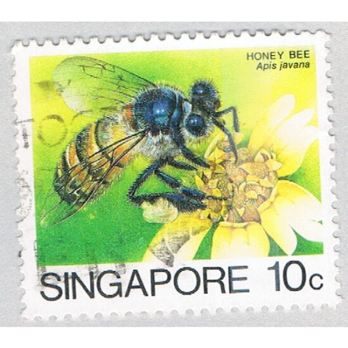 Singapore 454 Used Honey Bee 1 1985 (BP59210)