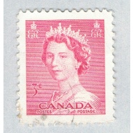 Canada 327 Used QEII 1 1953 (BP59736)