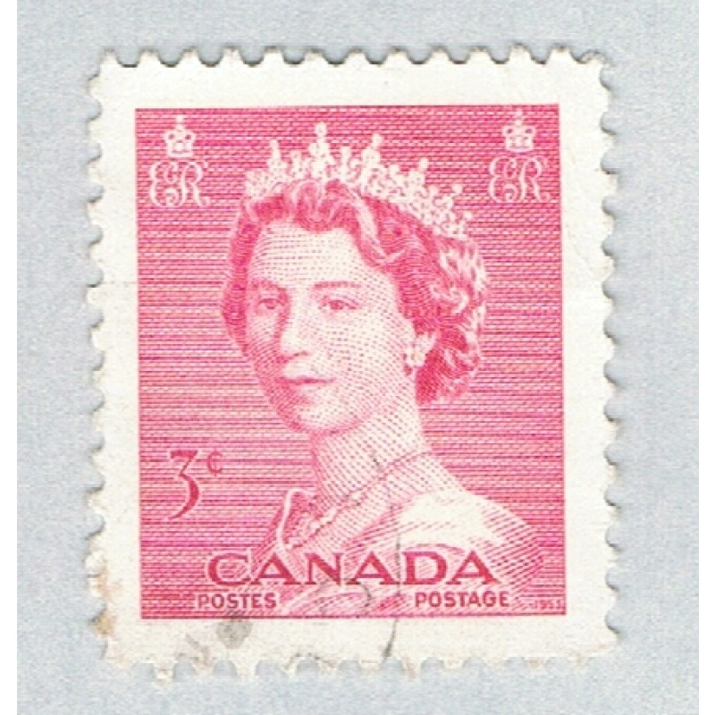 Canada 327 Used QEII 1 1953 (BP59736)