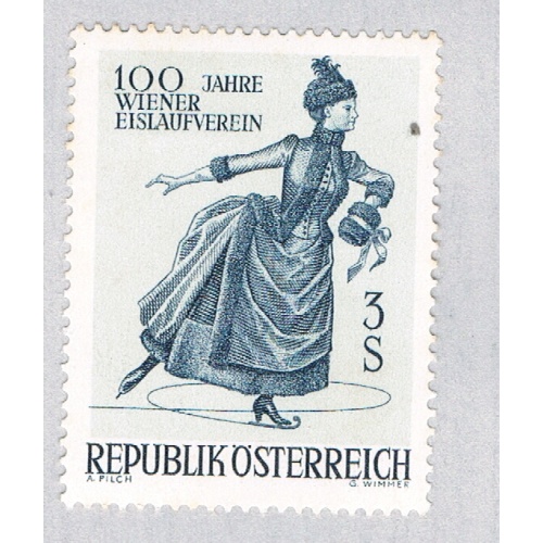 Austria 785 MLH Ice Skating 1966 (BP61017)