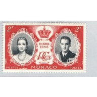 Monaco 370 Unused Prince and Princess 1956 CV 1.25 (BP6159)
