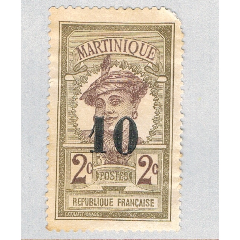 Martinique 106 Unused Woman 1920 CV 2.10 (BP6183)
