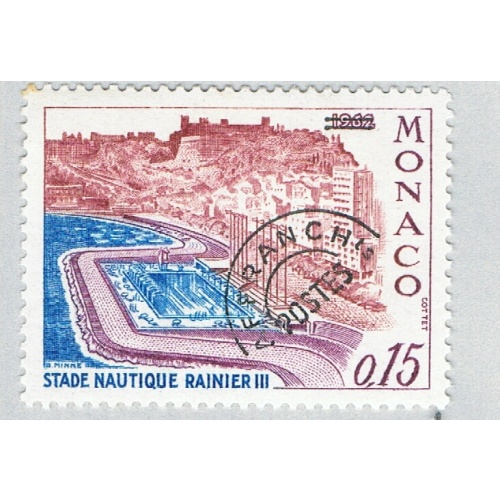 Monaco 587A Unused Aquatic Stadium 1964 CV 1.00 (BP61916)