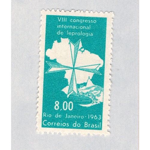 Brazil 966 Unused Compass Rose 1 1963 (BP63015)