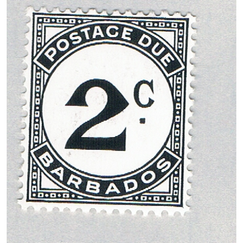 Barbados J8 Unused Numeral 2 2 1965 (BP63736)