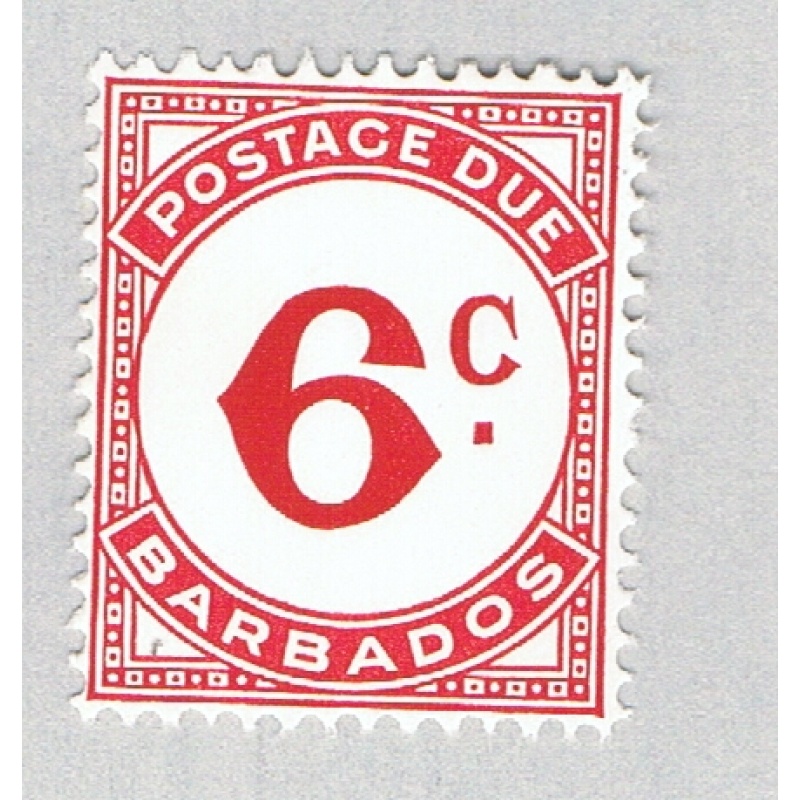 Barbados J9 Unused Numeral 6 2 1965 CV 1.50 (BP63739)