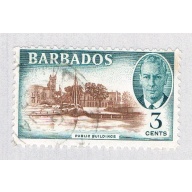 Barbados 218 Used Public Buildings 1950 CV 4.25 (BP63904)