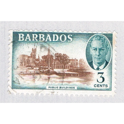 Barbados 218 Used Public Buildings 1950 CV 4.25 (BP63904)