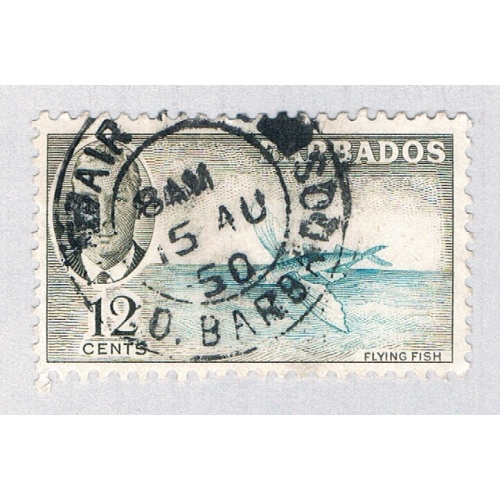 Barbados 222 Used Flying Fish 1950 CV 1.85 (BP63905)