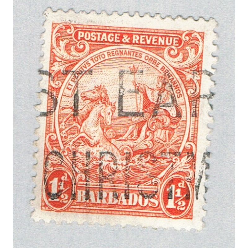 Barbados 168 Used Colony Badge 1925 CV 1.25 (BP64120)